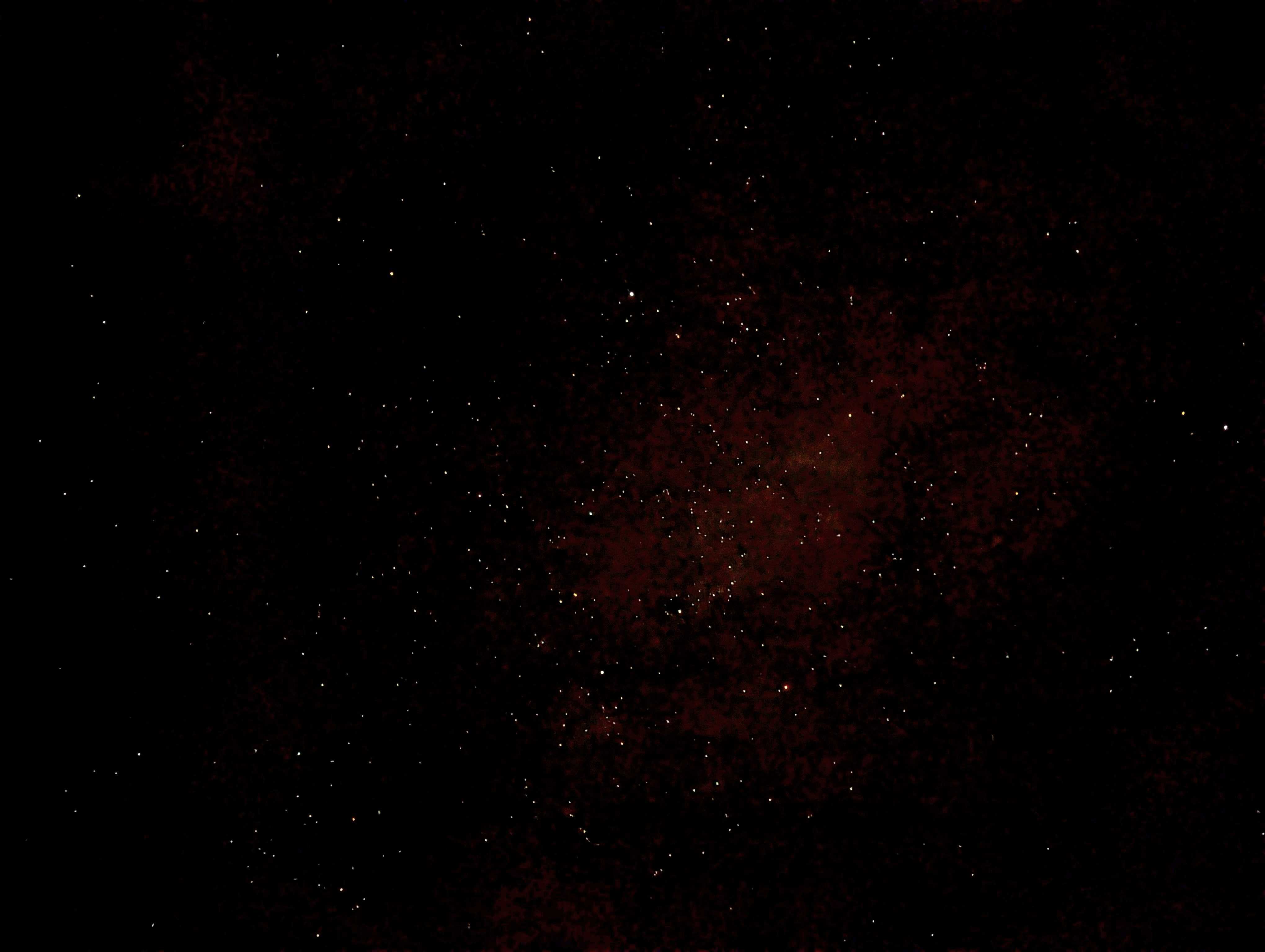 Stunning starry night sky visible from the campsite